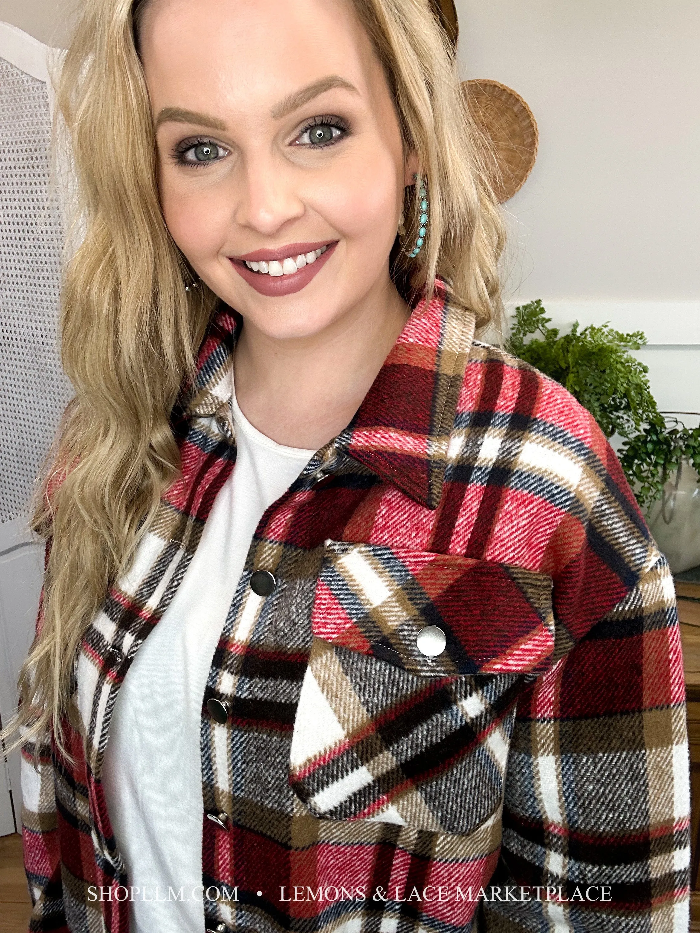 Daily Red Plaid Shacket