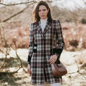 Demelza Check Wool Coat