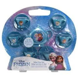 Disney Frozen Elsa & Anna Mini 13 Pcs Tea Set - Pretend Tea Time Play Kitchen Toy - Ages 3 