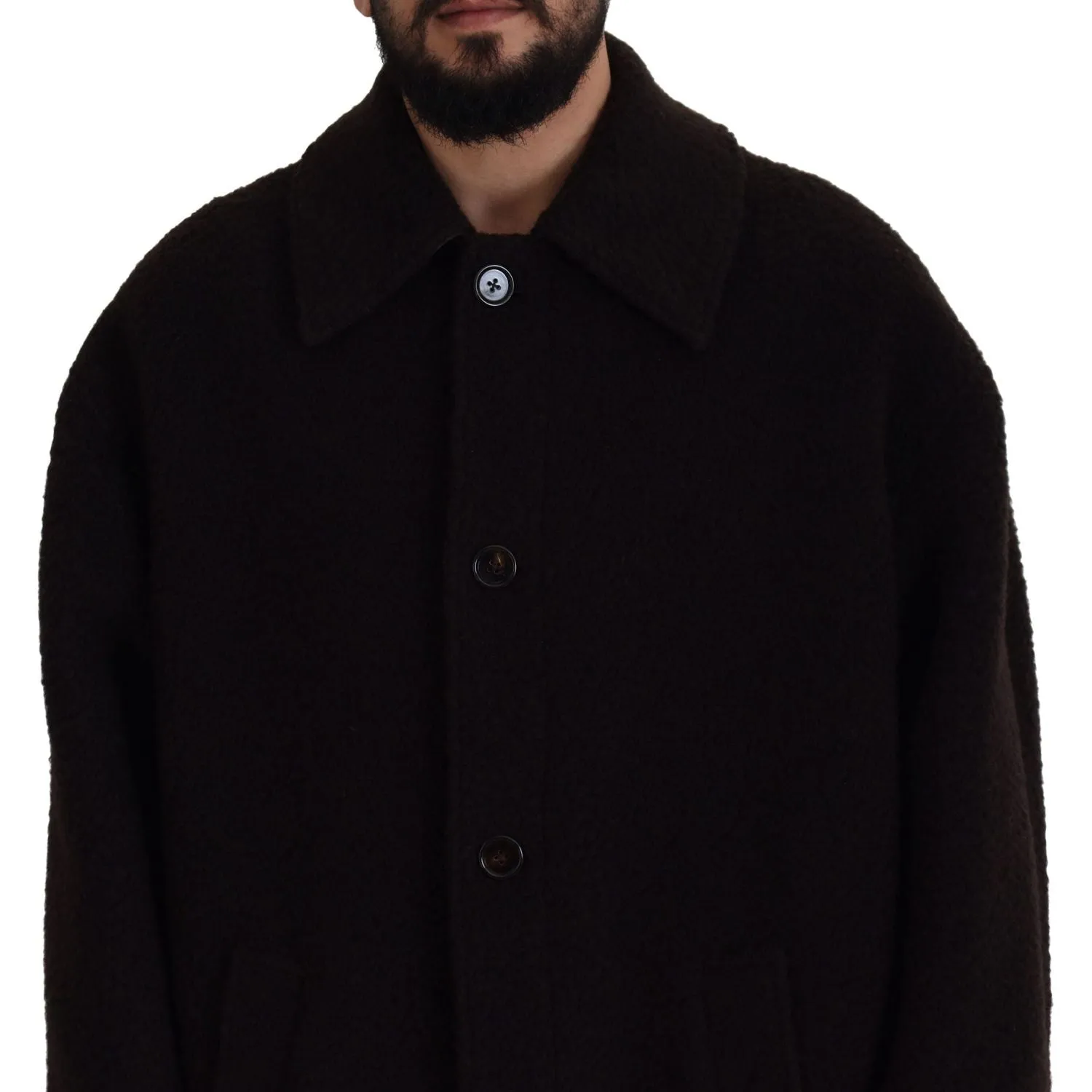 Dolce & Gabbana Elegant Black Alpaca Wool Blend Jacket