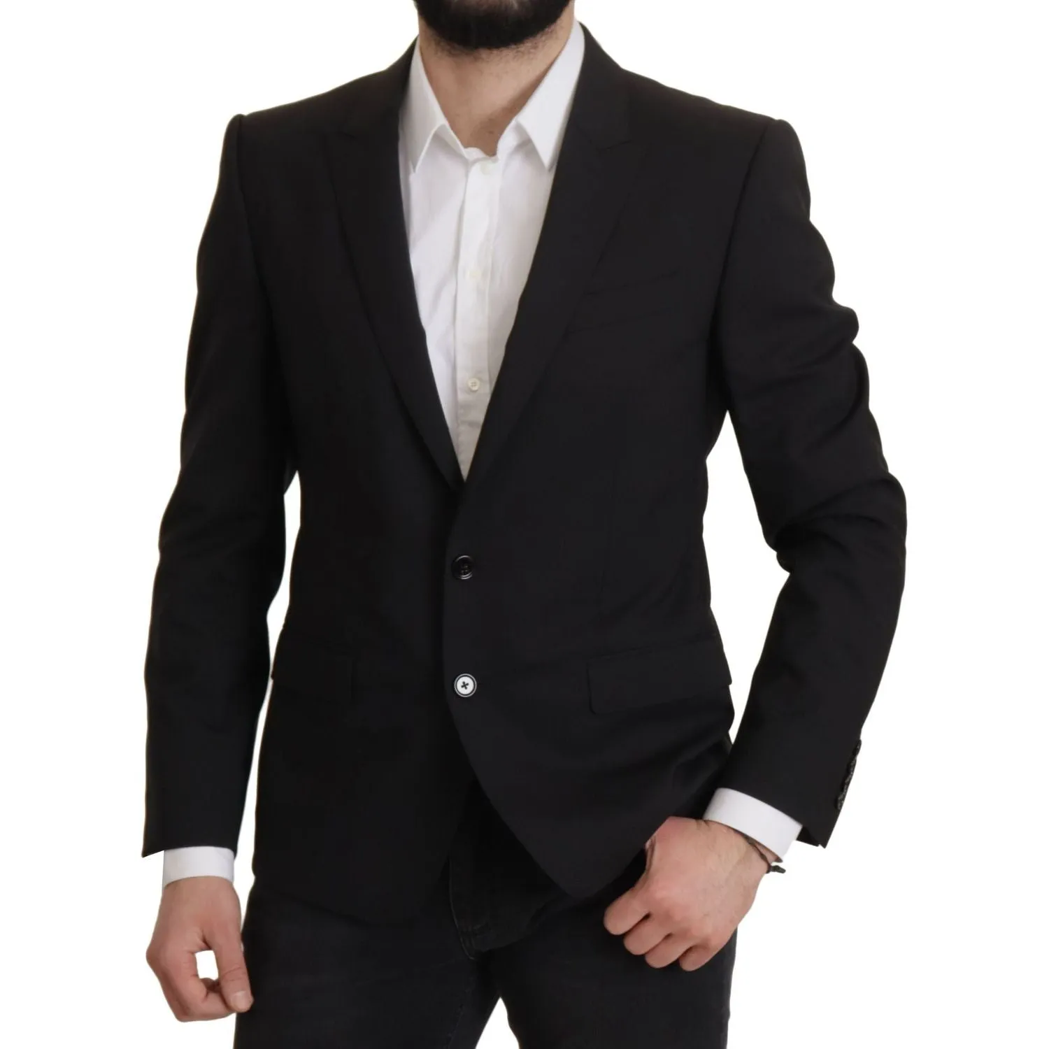 Dolce & Gabbana Elegant Slim Fit Black Blazer Jacket