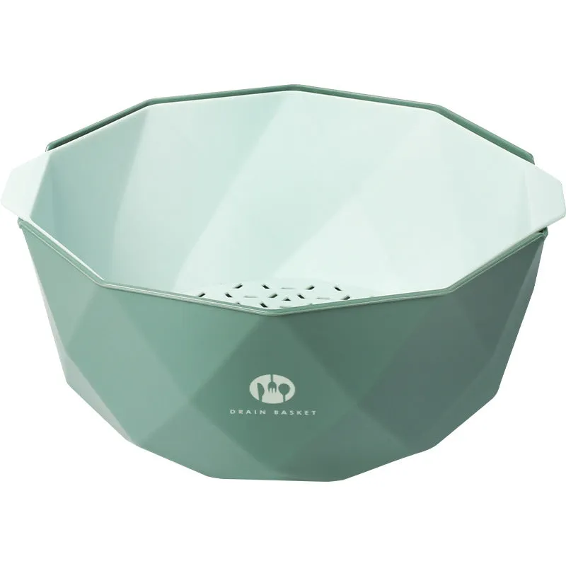 Double-Layer Vegetable Sink Plastic Drain Basket