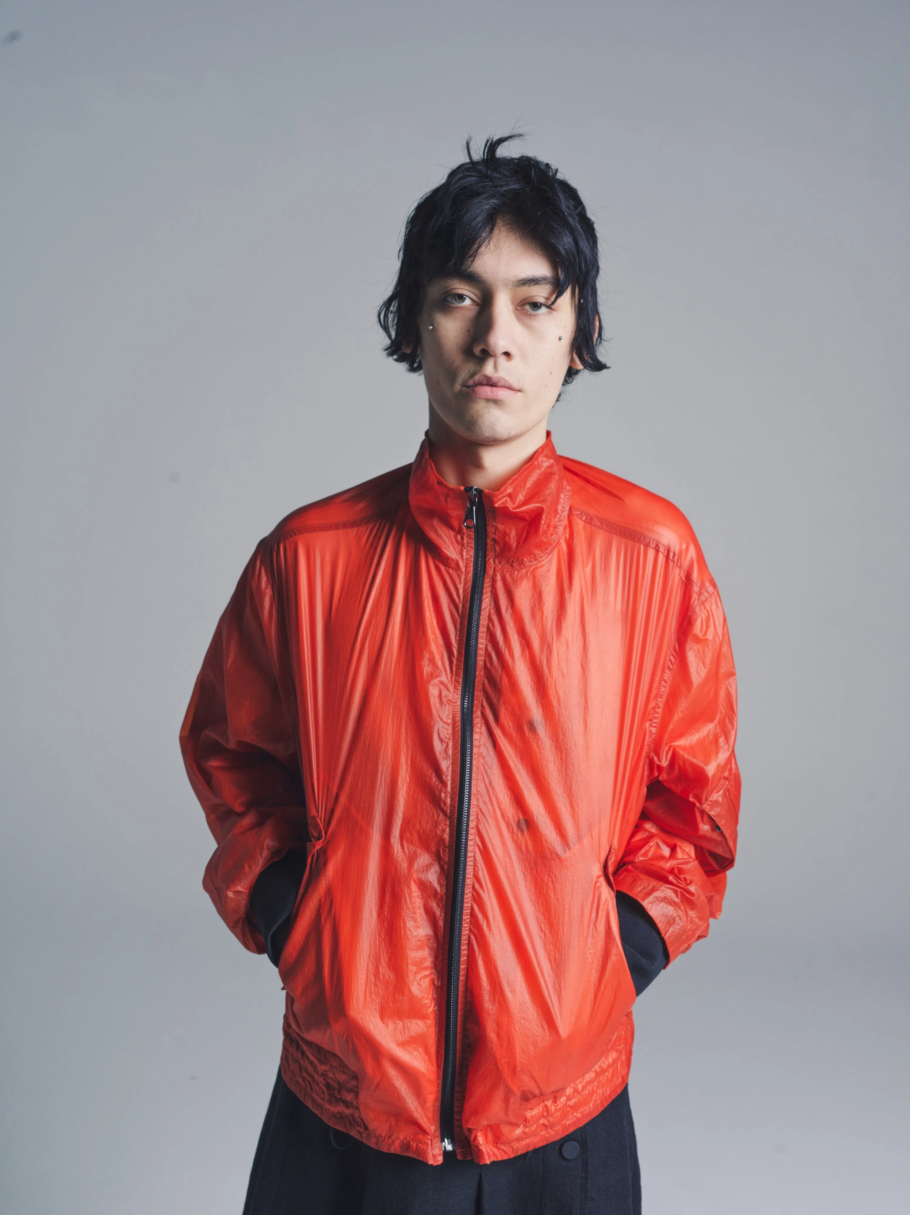 Eld Rubberized Nylon Luft Jacket