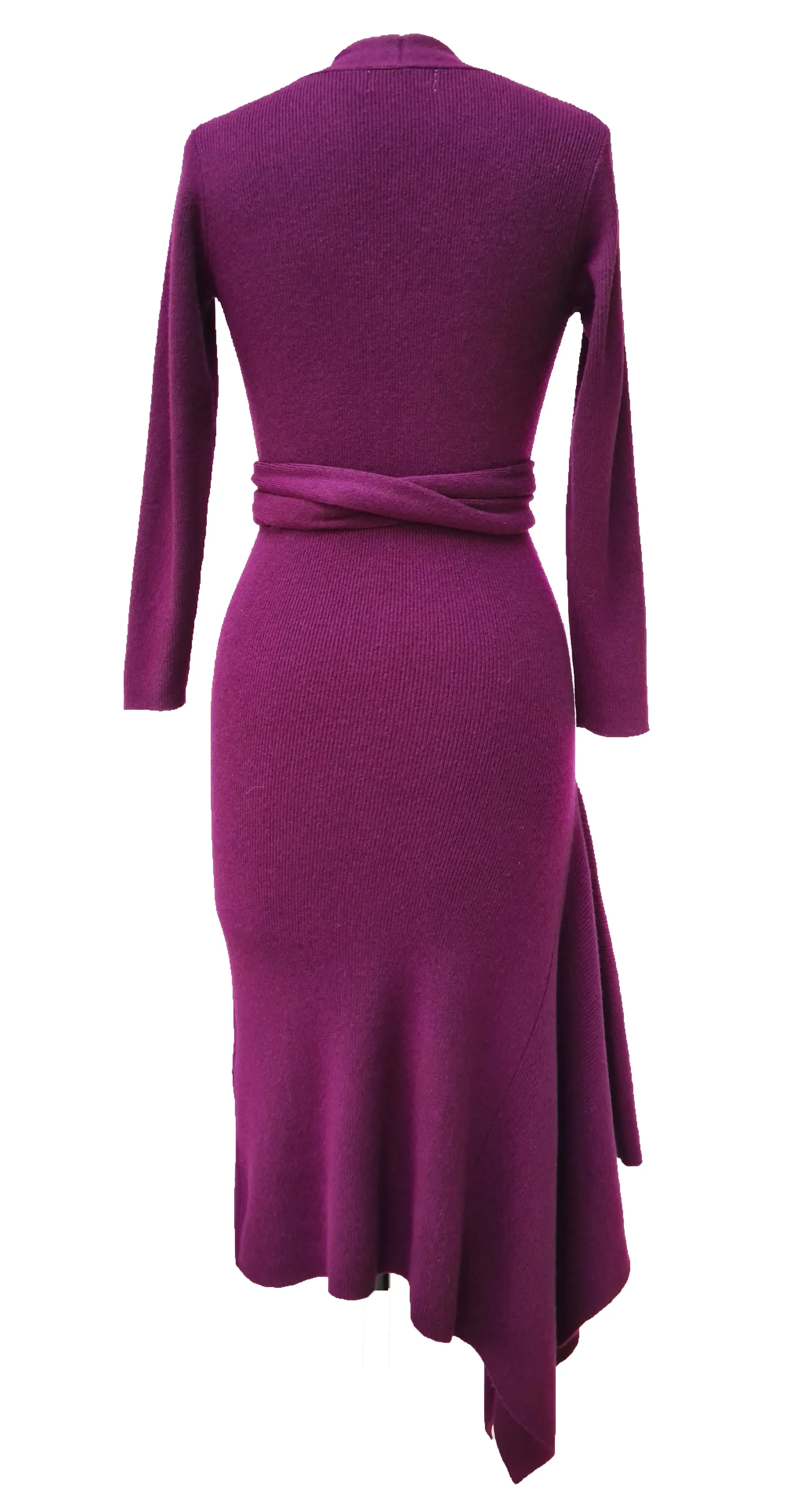 Eline Cashmere Blend Knitted Dress DRK289 Plum