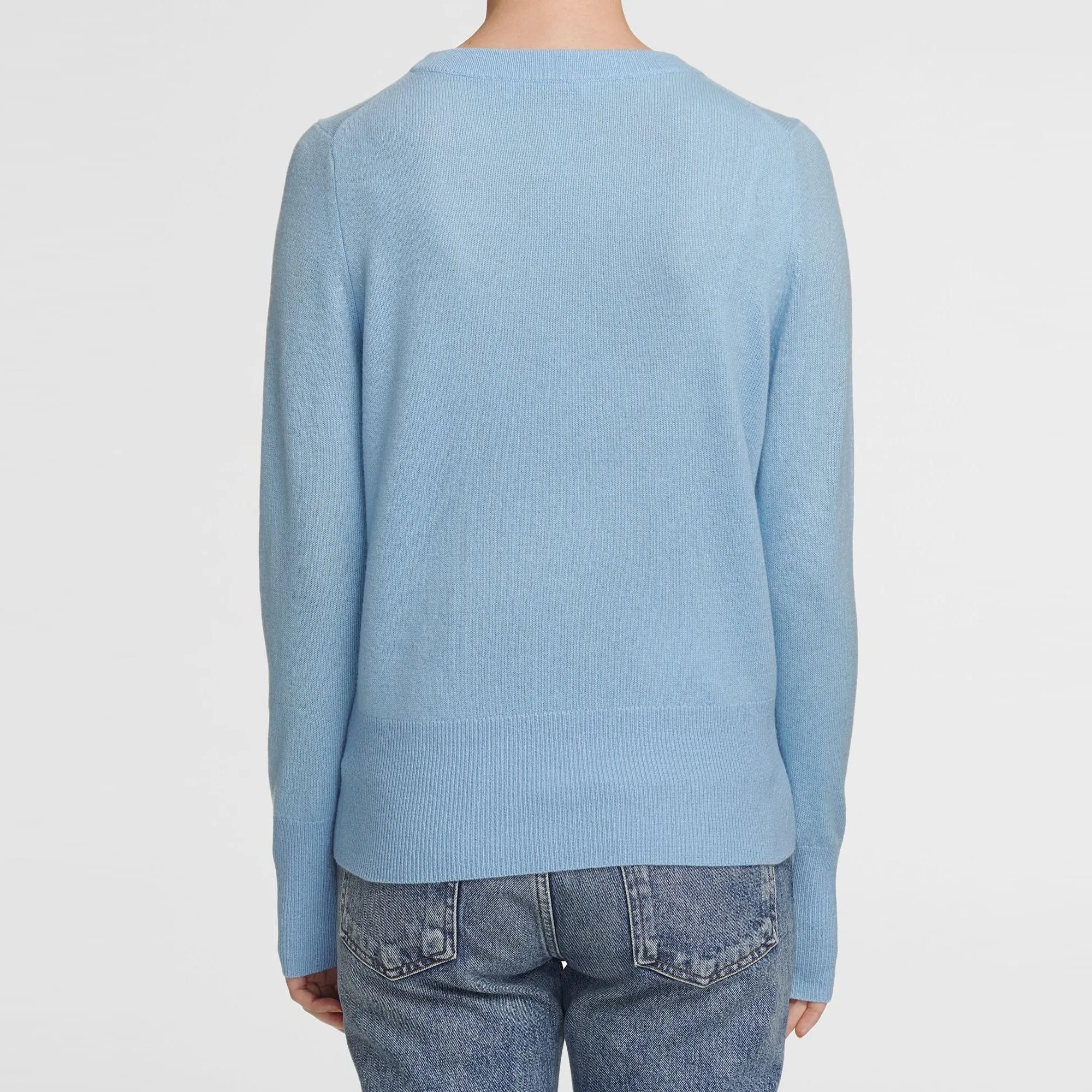 Essential Cashmere Crewneck (Cool Aqua)