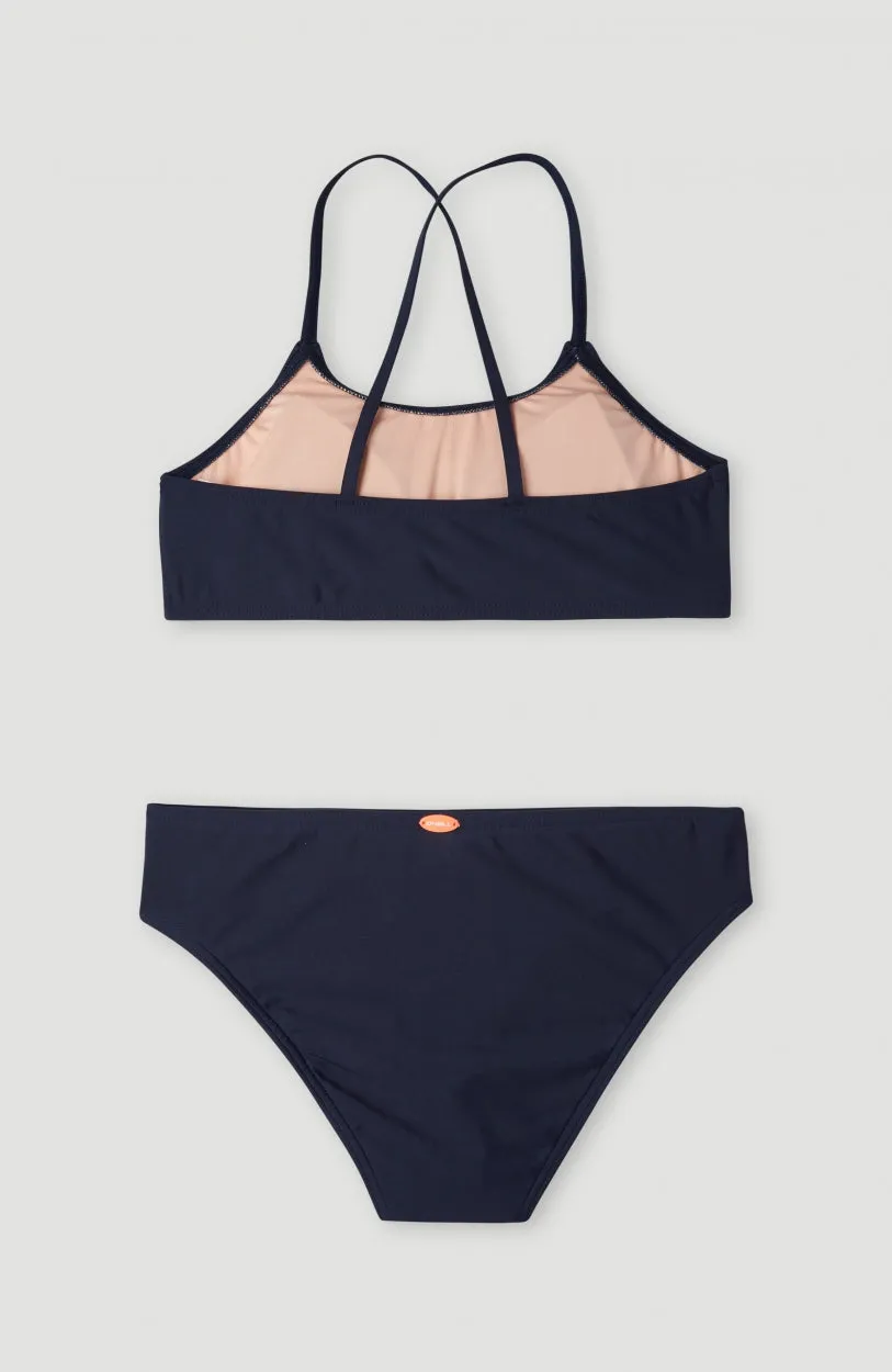 Essentials Bralette Bikini Set | Peacoat