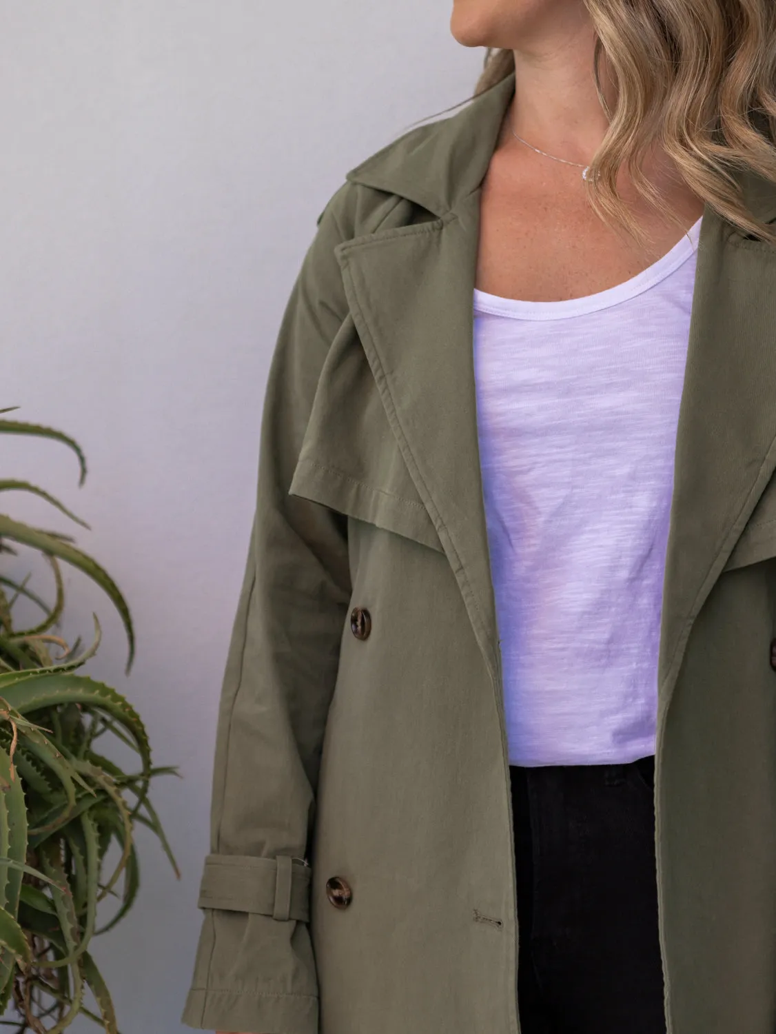 Eve Trench Coat - Khaki