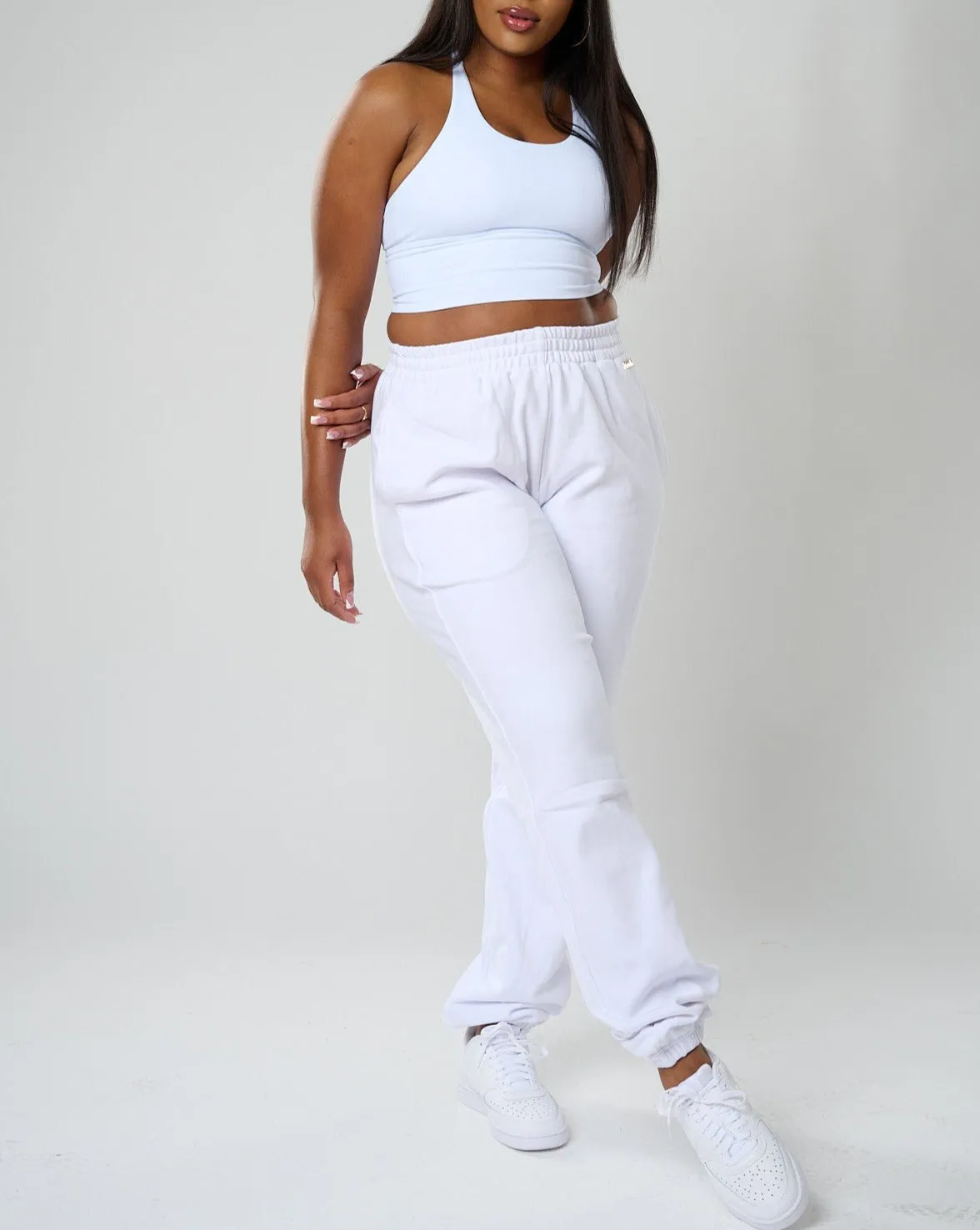 Fabiola Joggers - White