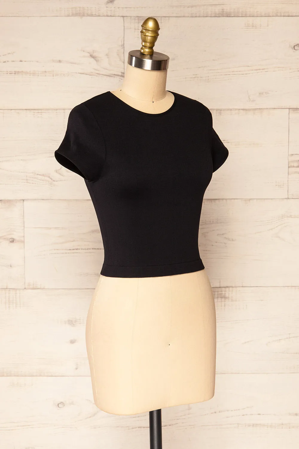 Fafe Black | Fitted Cropped T-Shirt