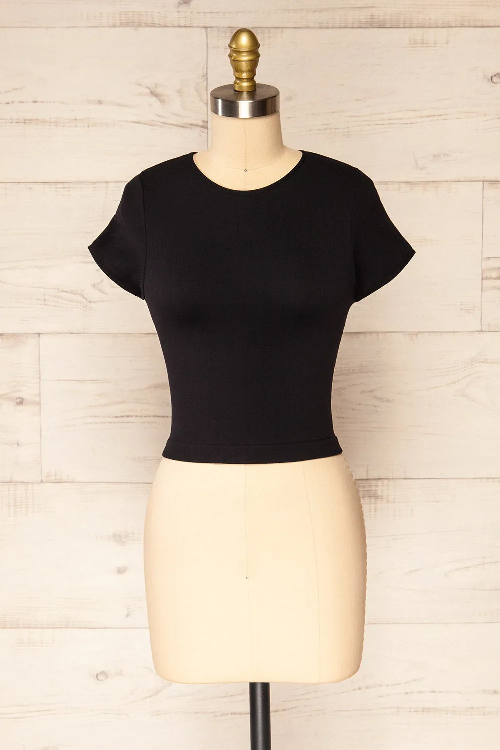 Fafe Black | Fitted Cropped T-Shirt