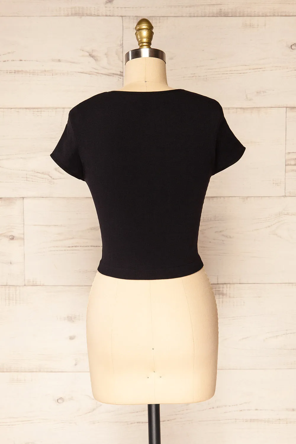 Fafe Black | Fitted Cropped T-Shirt