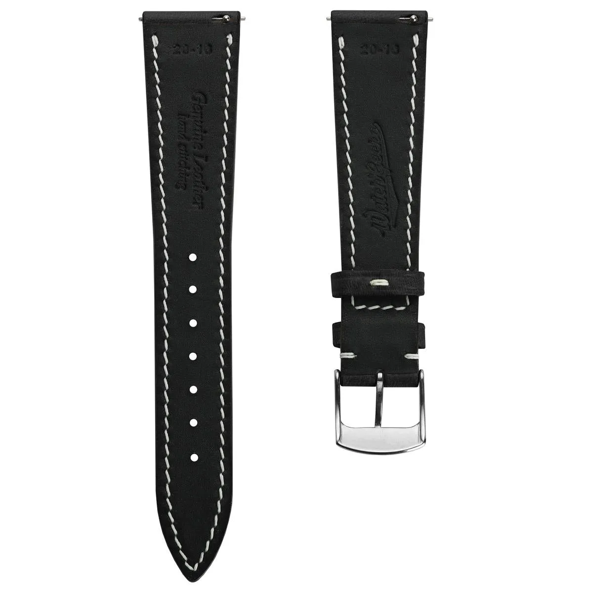 Genuine Horween Chromexcel® Watch Strap - Black