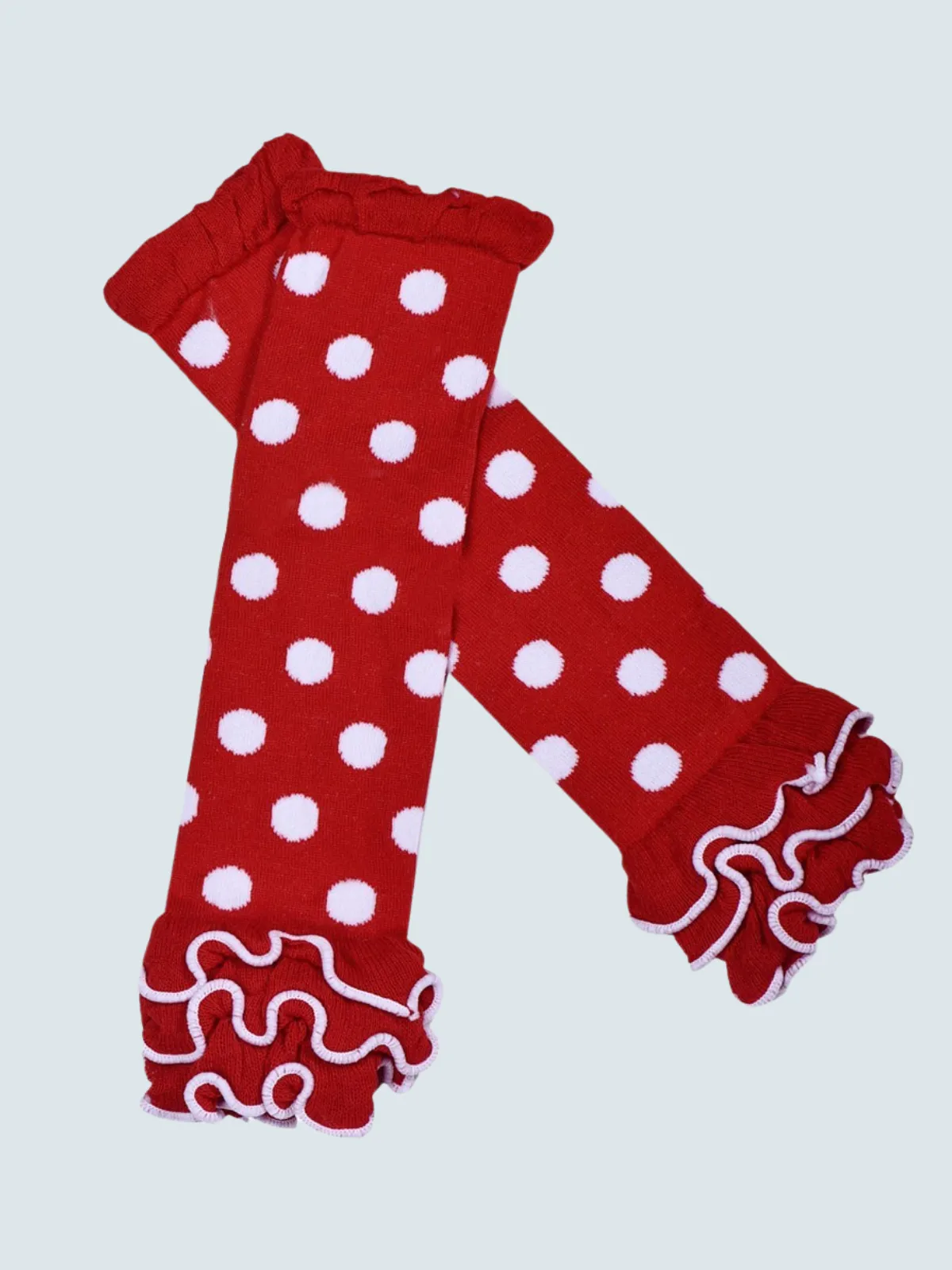 Girls Polka Dot Leg Warmers