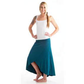 Grace Bamboo Asymetrical Skirt - Teal