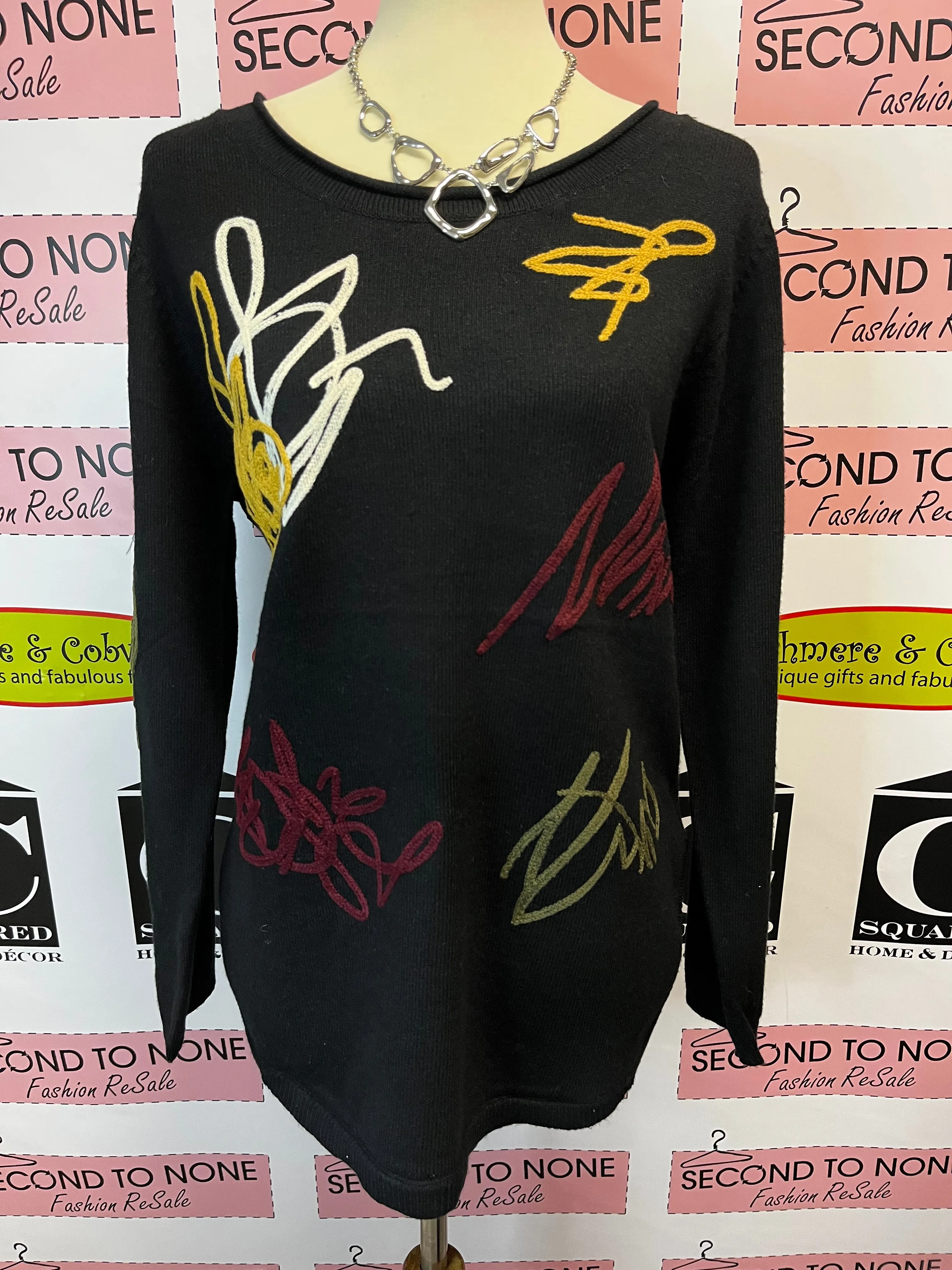 Grafitti Embellished Sweater