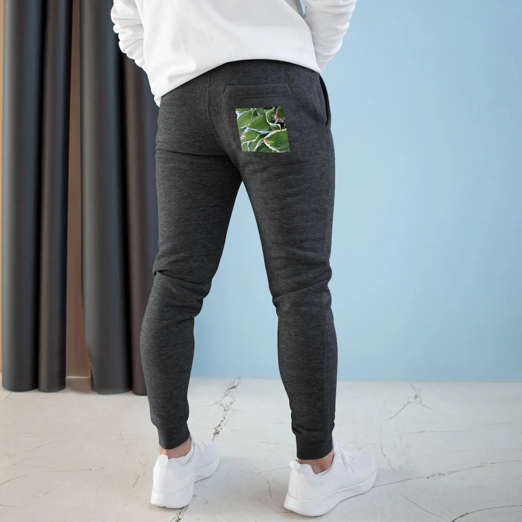 Green Leaves Premium Fleece Joggers