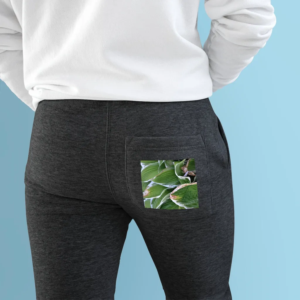 Green Leaves Premium Fleece Joggers