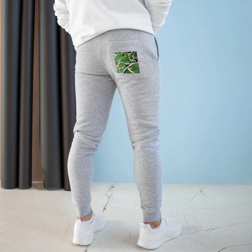 Green Leaves Premium Fleece Joggers