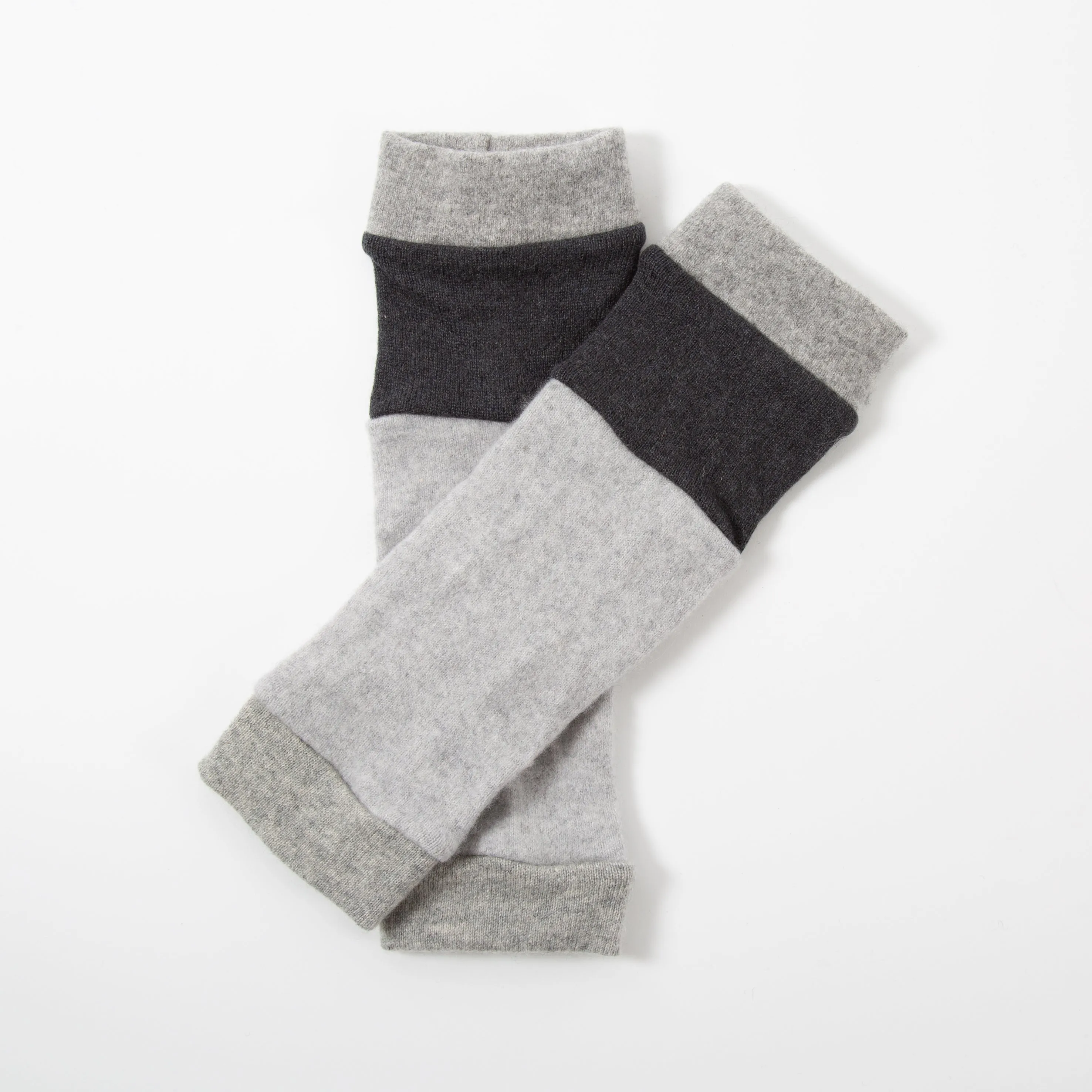 Grey Mix Cashmere Ankle Warmers