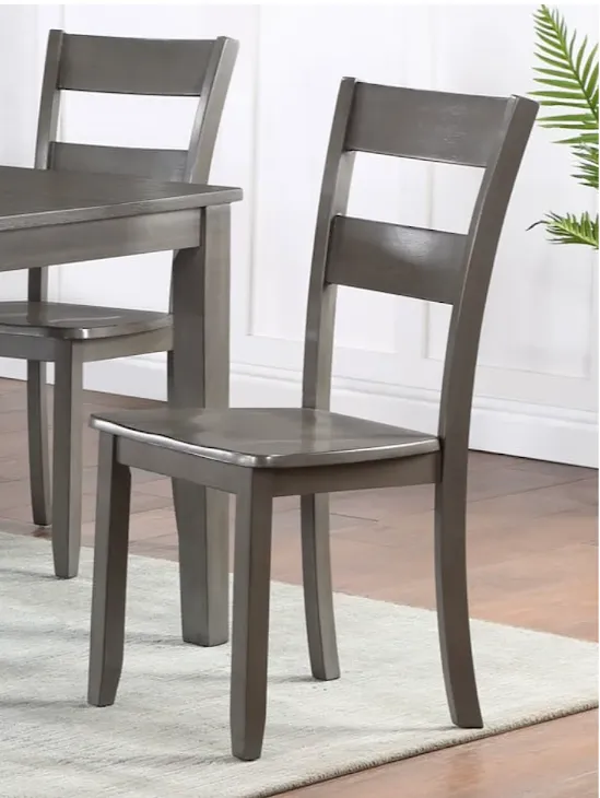 GREY WOODEN DINETTE SET 6 CHAIRS (FLOOR SAMPLE SALE)