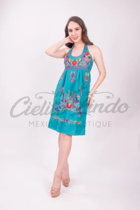 Halter Dress Puebla Teal