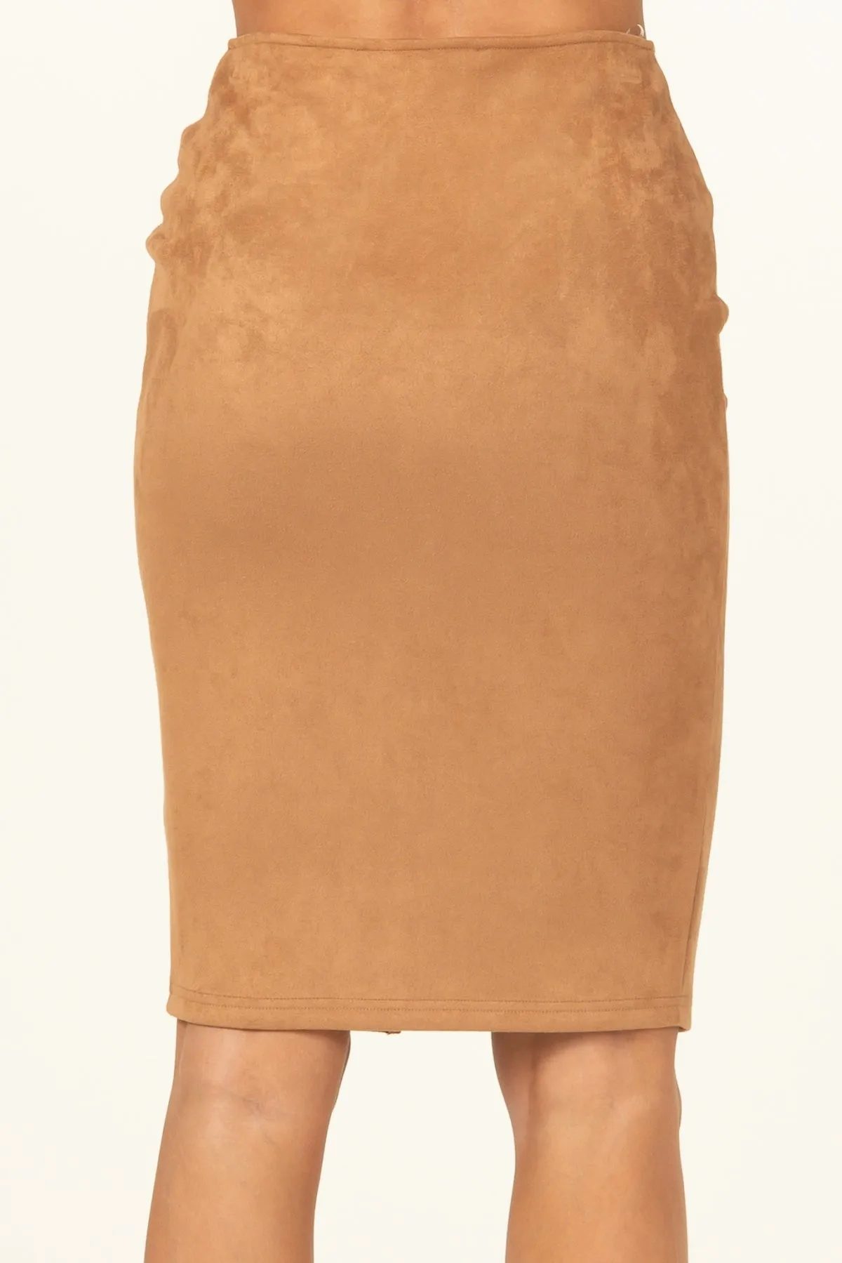 HF22C055-Zip Front Pencil Skirt