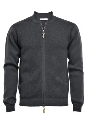 Hommard Mission Zipper Cardigan Charcoal