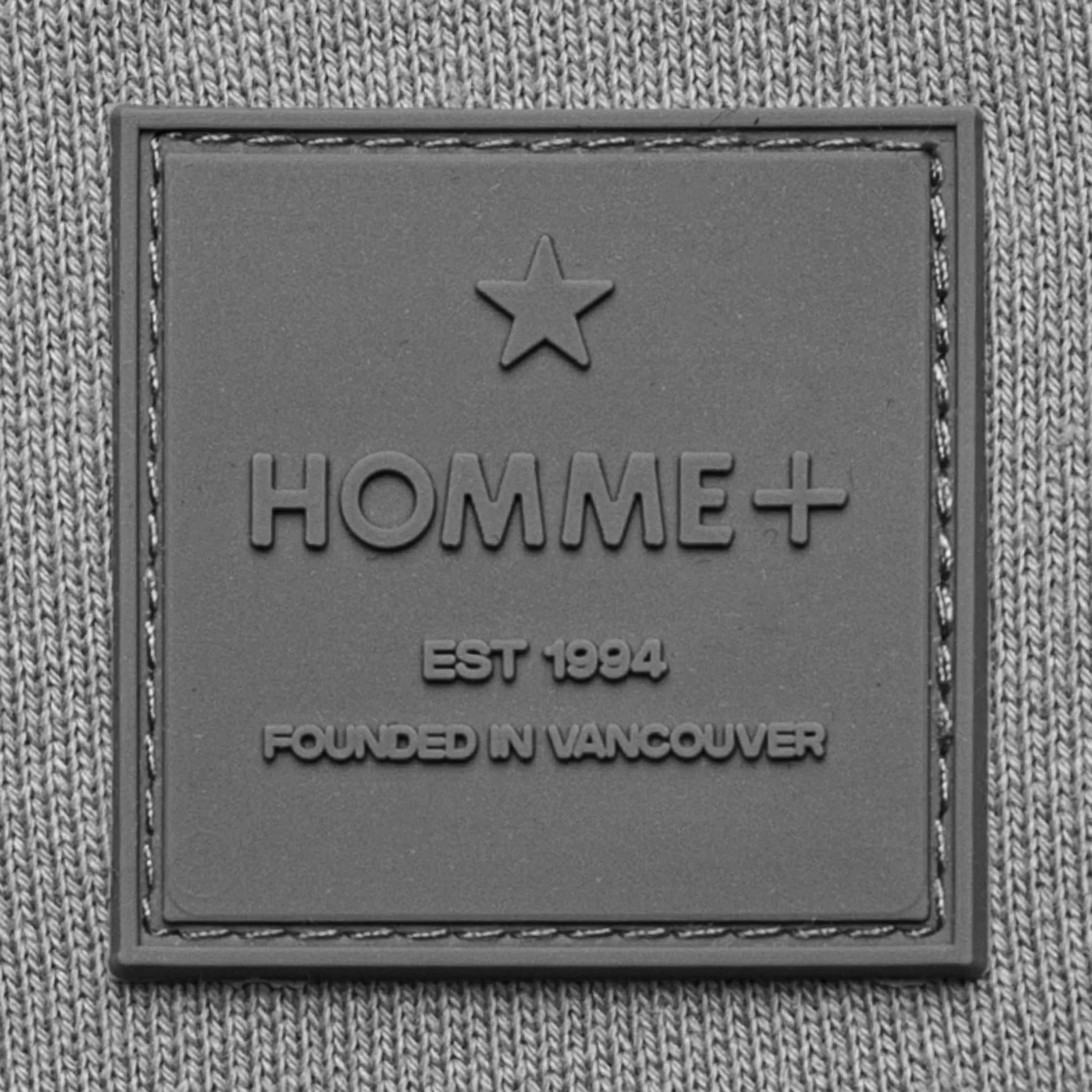 HOMME  Rubber Patch Crewneck Grey