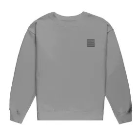 HOMME  Rubber Patch Crewneck Grey