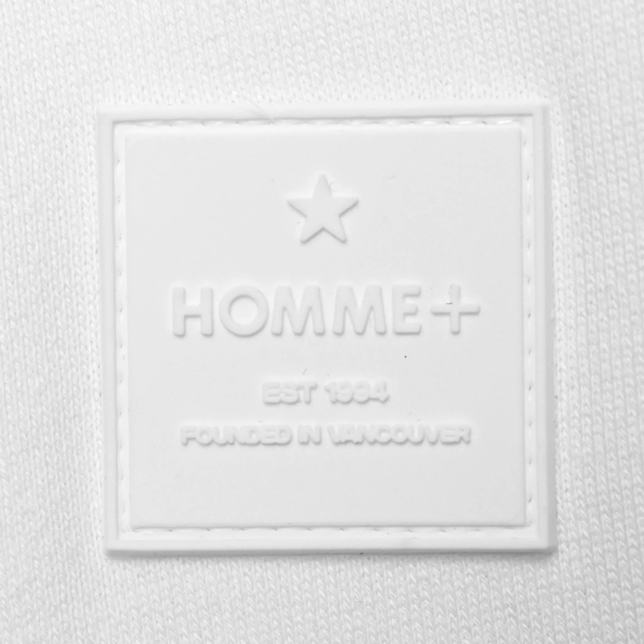 HOMME  Rubber Patch Jogger White