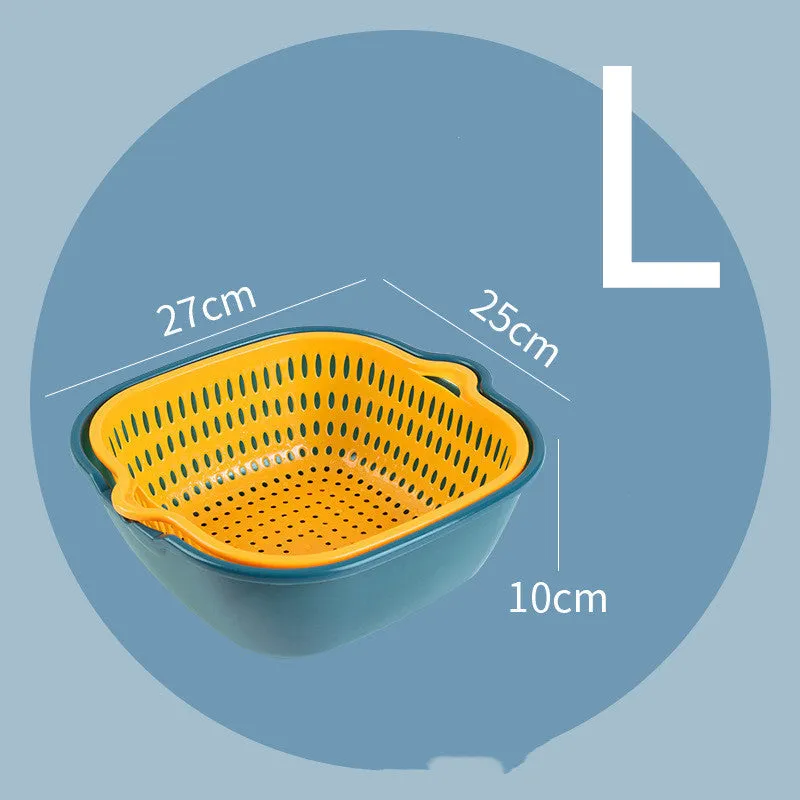 Household Kitchen Multifunctional Plastic Drain Basket