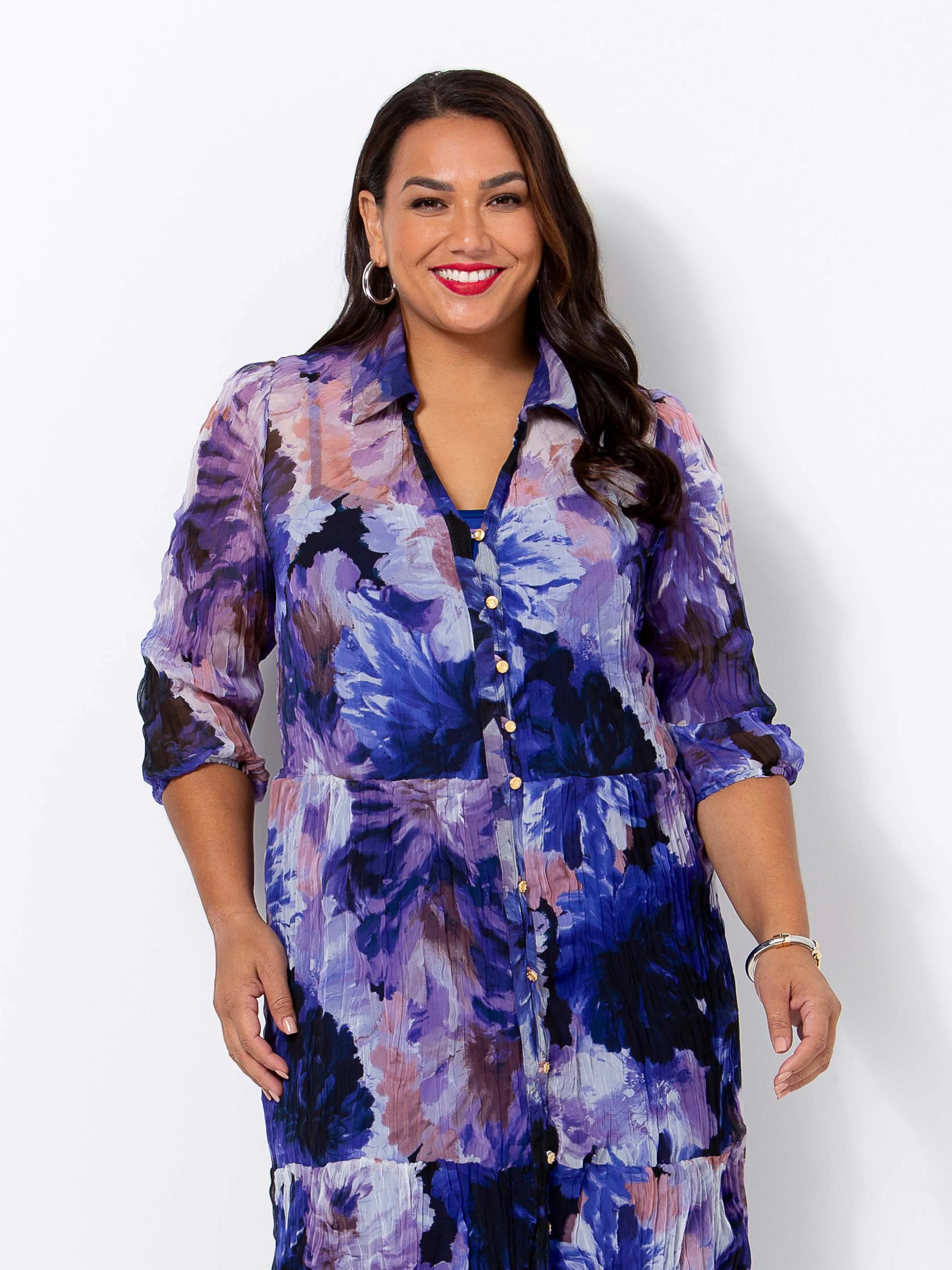 Jacaranda Flora Dress