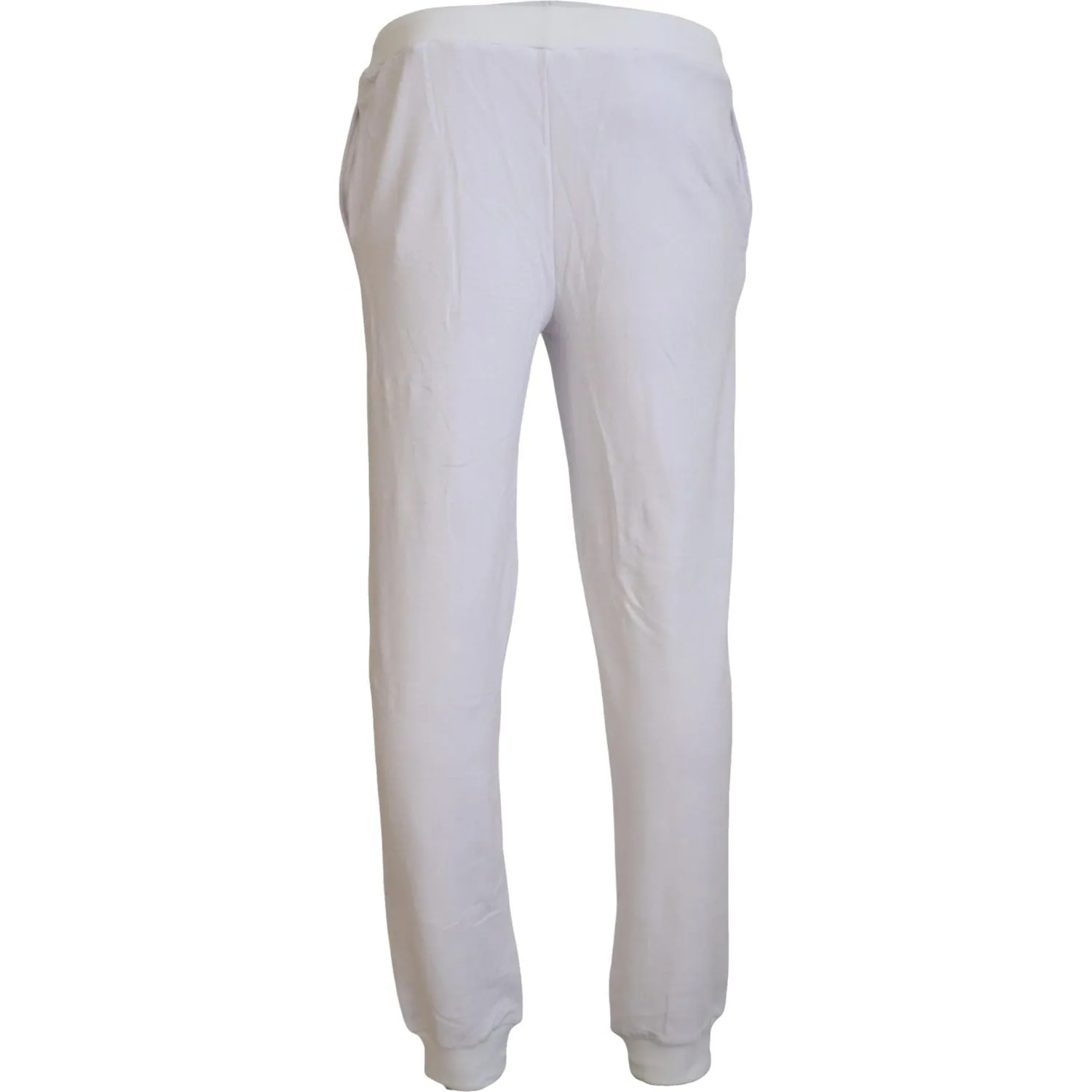 John Galliano Chic White Jogger Pants - Casual Elegance