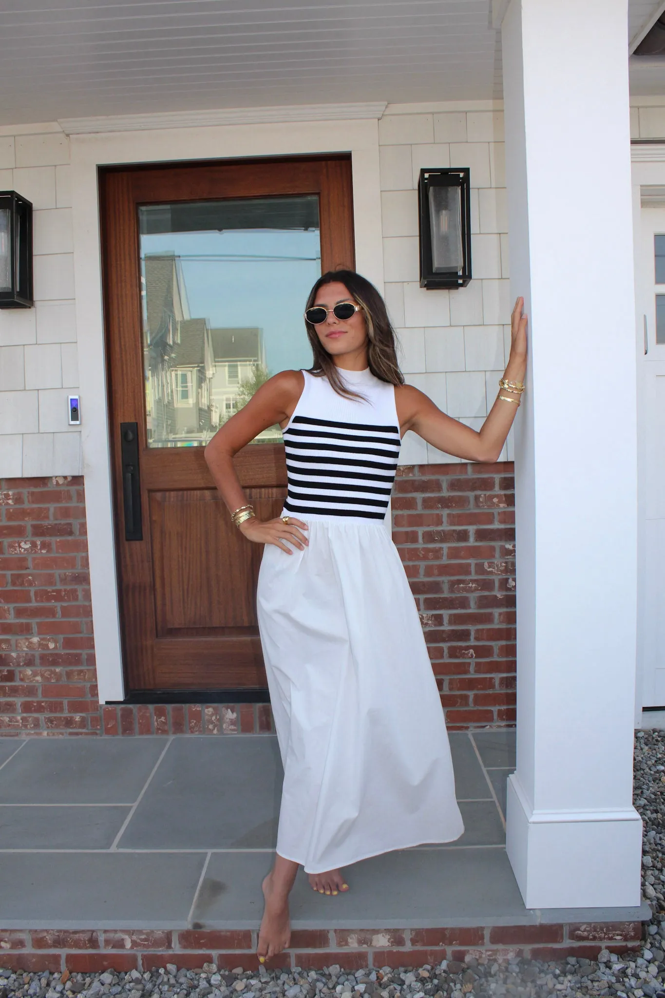 Josefina Stripe Maxi Dress