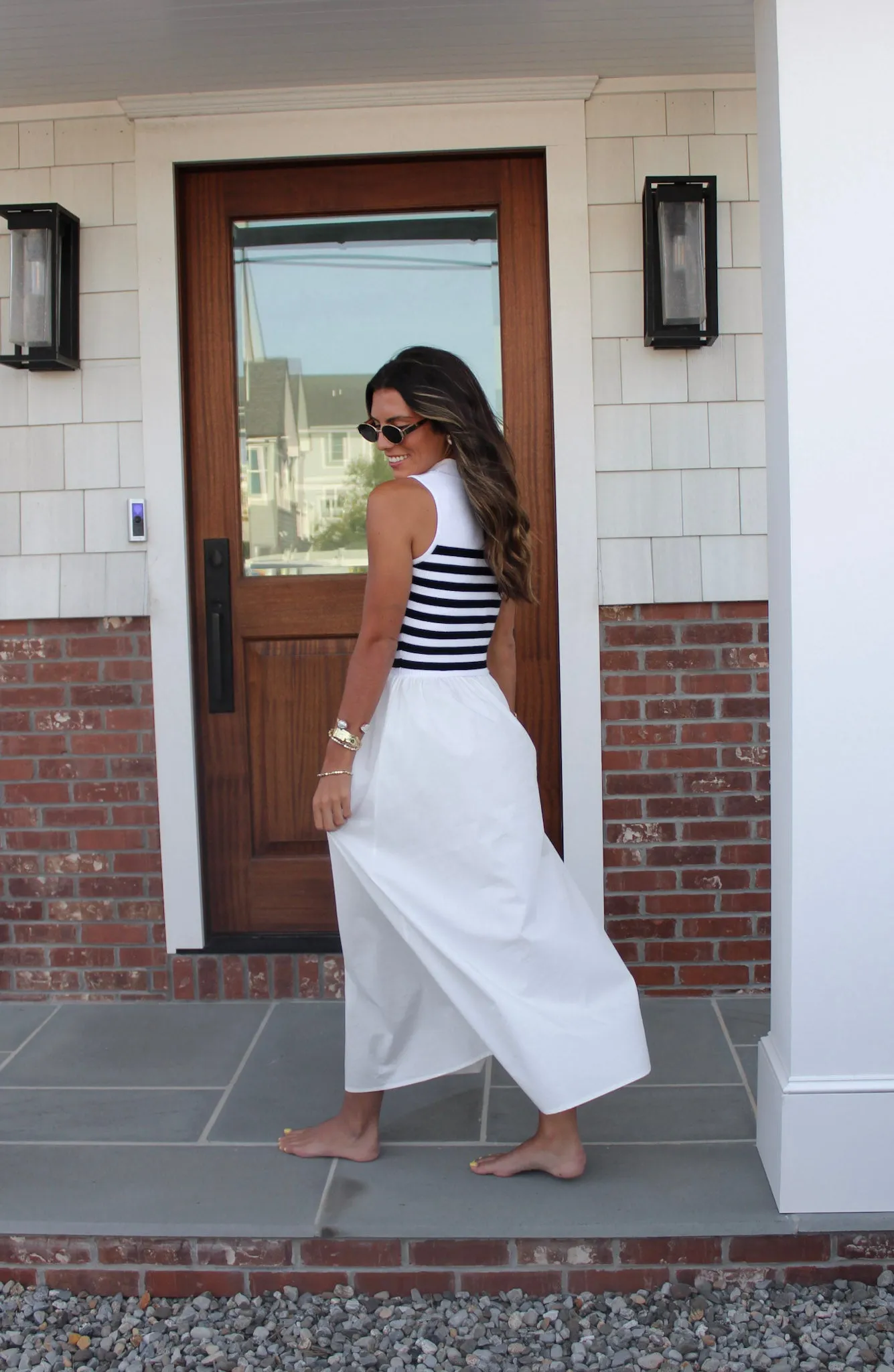 Josefina Stripe Maxi Dress