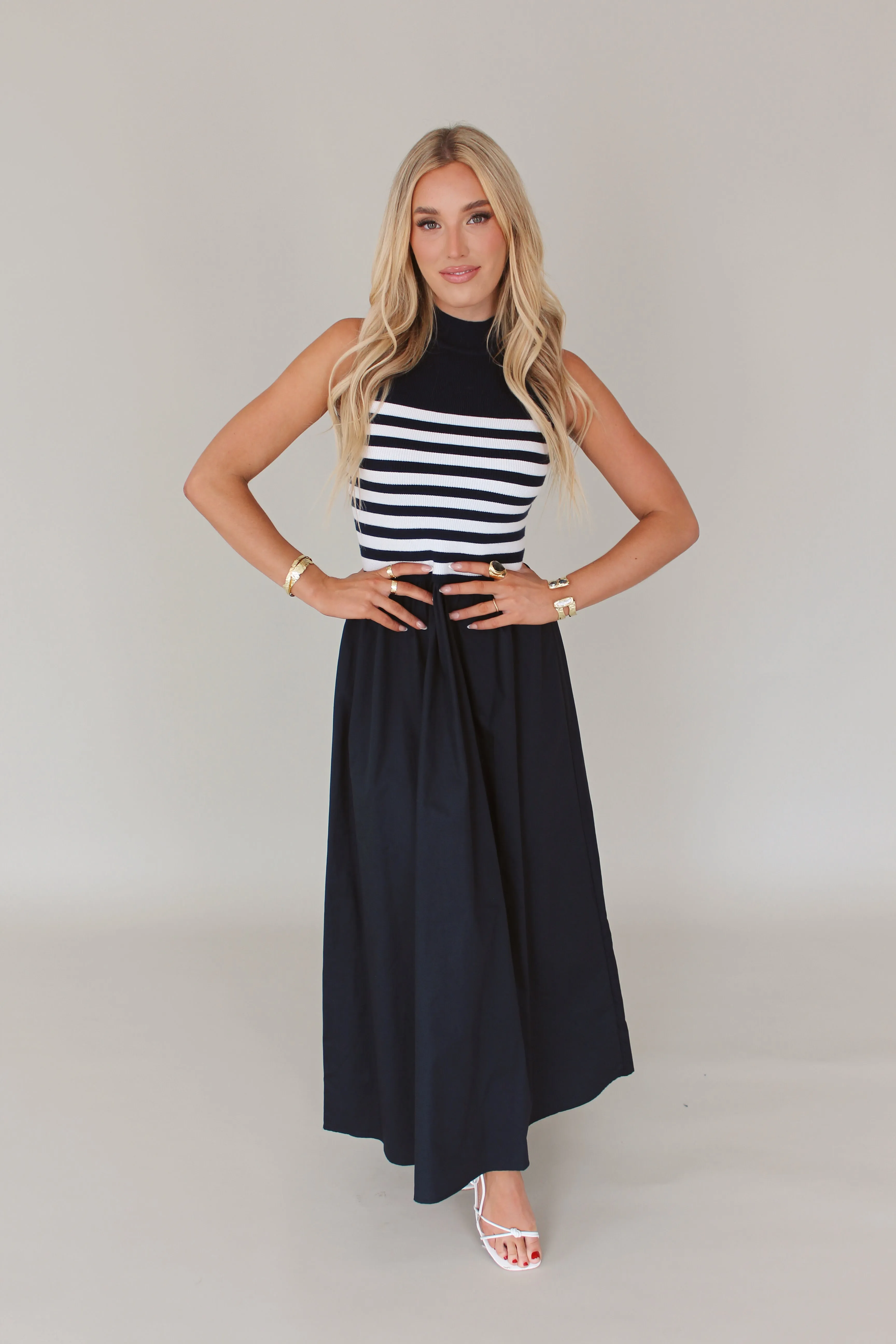 Josefina Stripe Maxi Dress