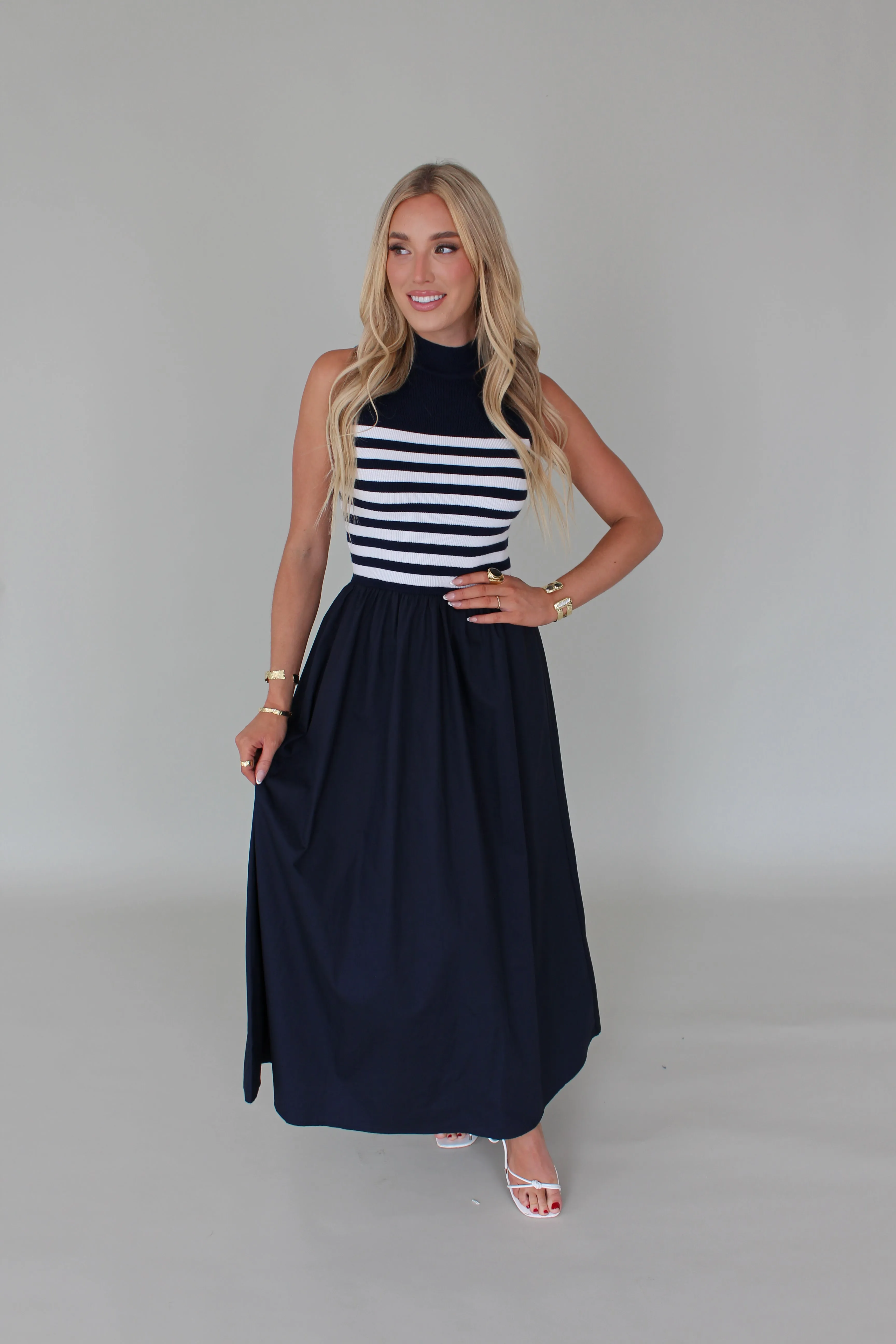 Josefina Stripe Maxi Dress