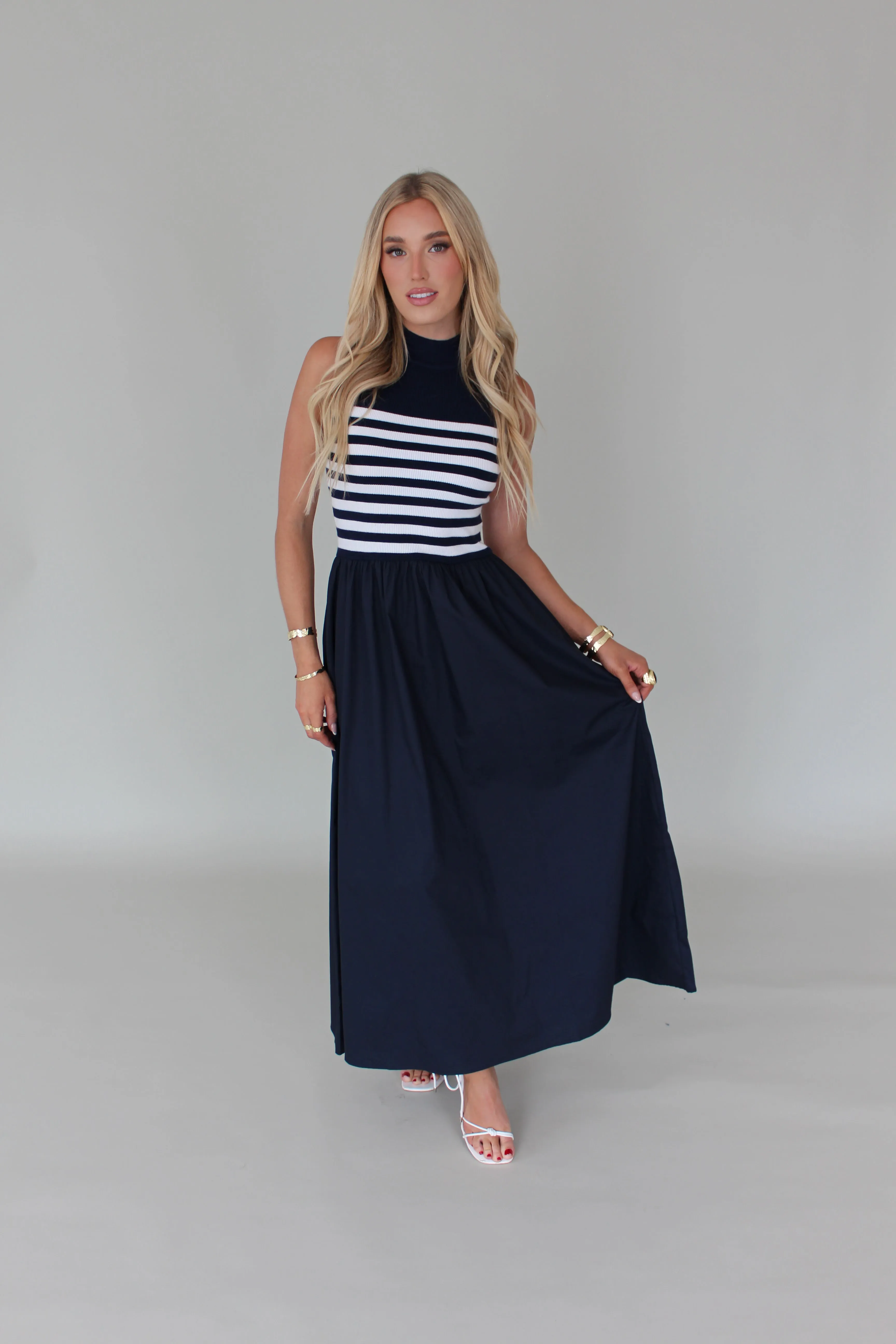 Josefina Stripe Maxi Dress