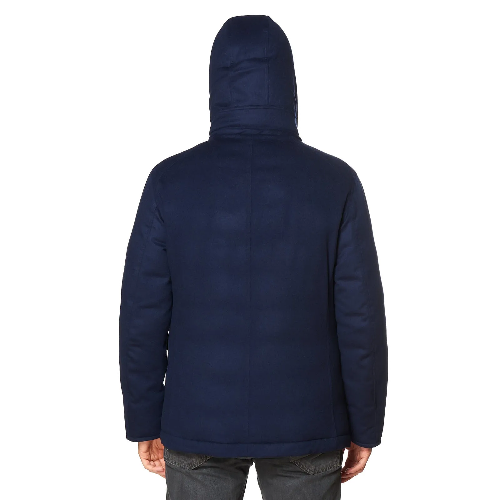 KITON KIRED "Keal" Blue Cashmere Goose Down Hooded Parka Jacket 52 US L