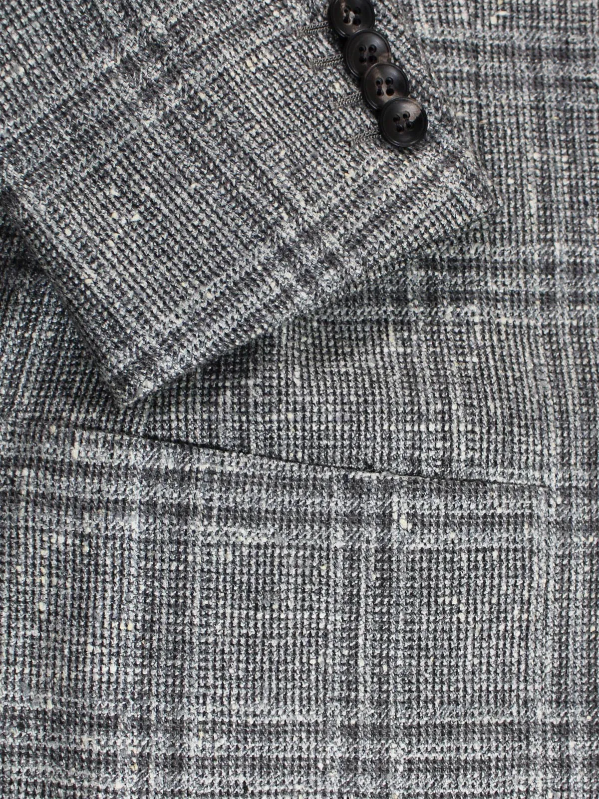 Kiton Sport Coat Gray Windowpane - Cashmere Unlined Men Blazer EUR 50 - US 40 R