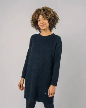 Knitted Wool Cashmere Dress Black