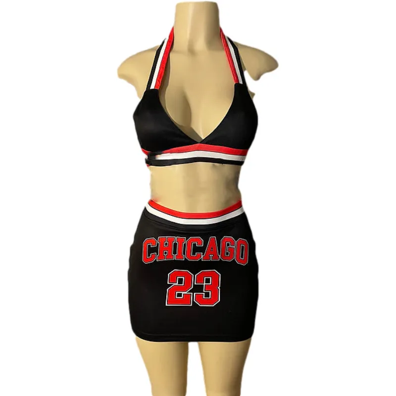 Ladies basketball sports lace up bodycon dress