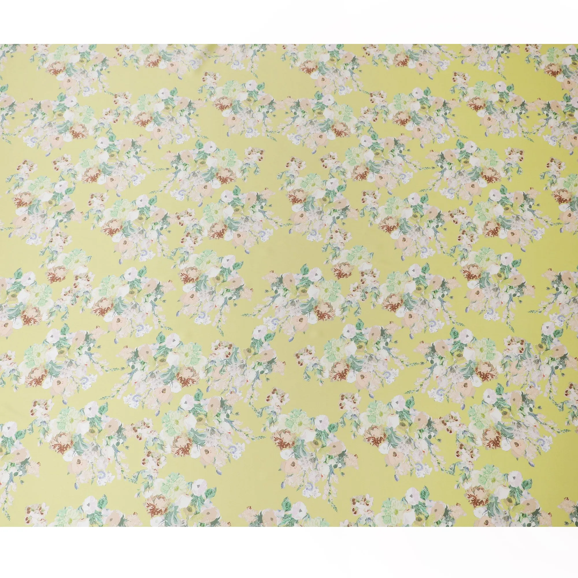 Lemon Yellow Satin Fabric: Vibrancy Unleashed - D17630