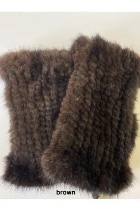 Linda Richards Mink Hand Warmers MK-01 | Brown