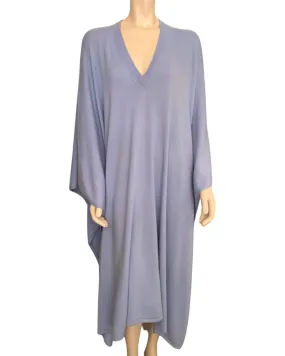 Luxurious cashmere knit caftan in lavanda