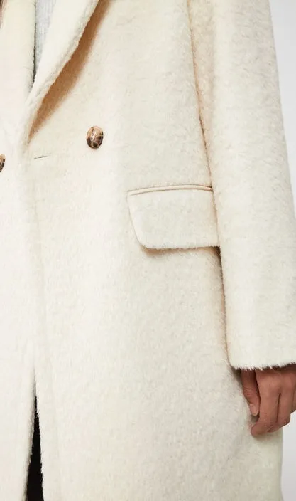 Mackage - Eve Wool Coat in Off White