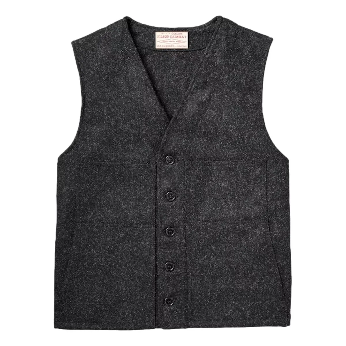 Mackinaw Wool Vest Charcoal