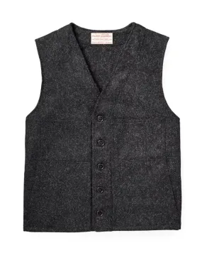 Mackinaw Wool Vest: Charcoal