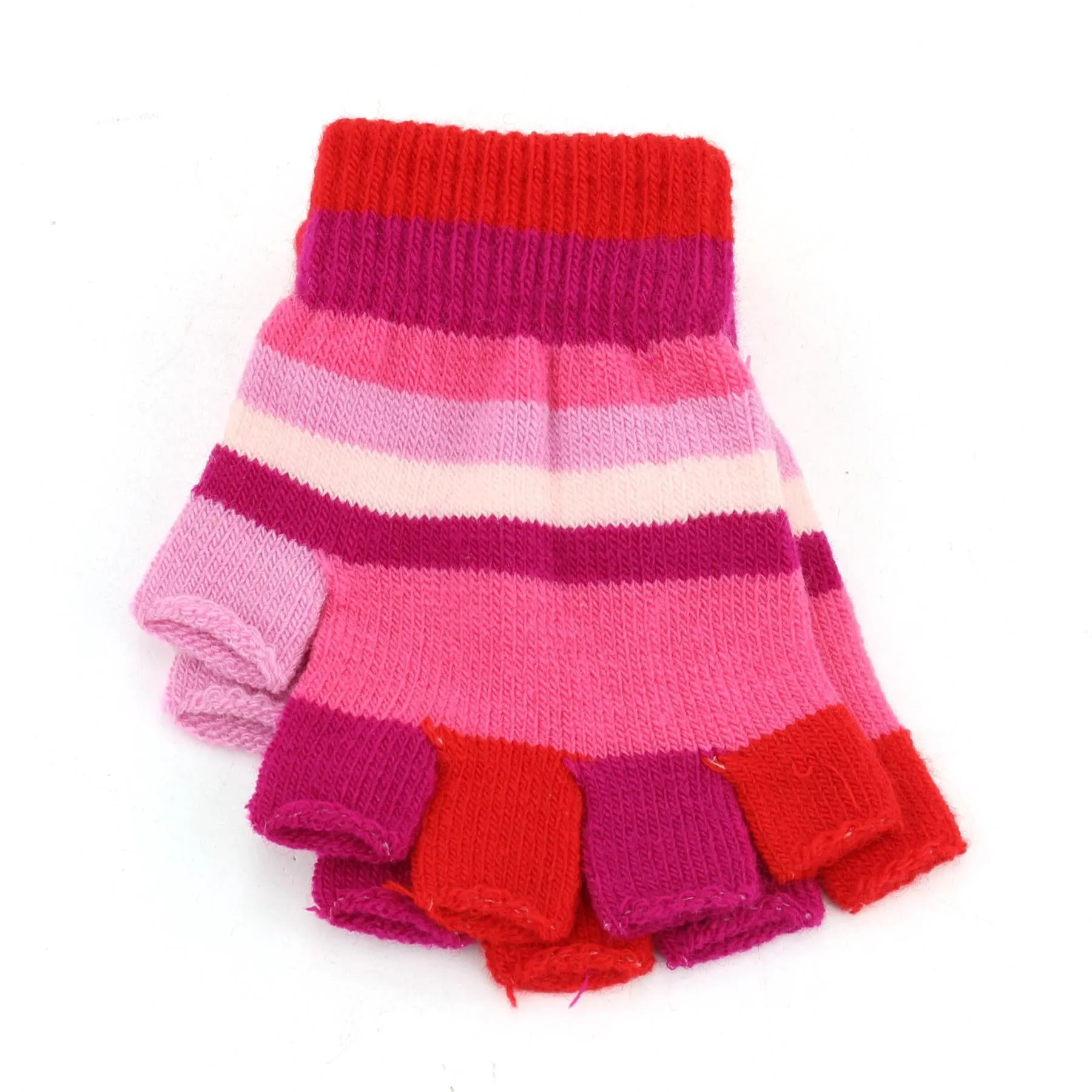 Magic Gloves Kids Fingerless Gloves - Pink