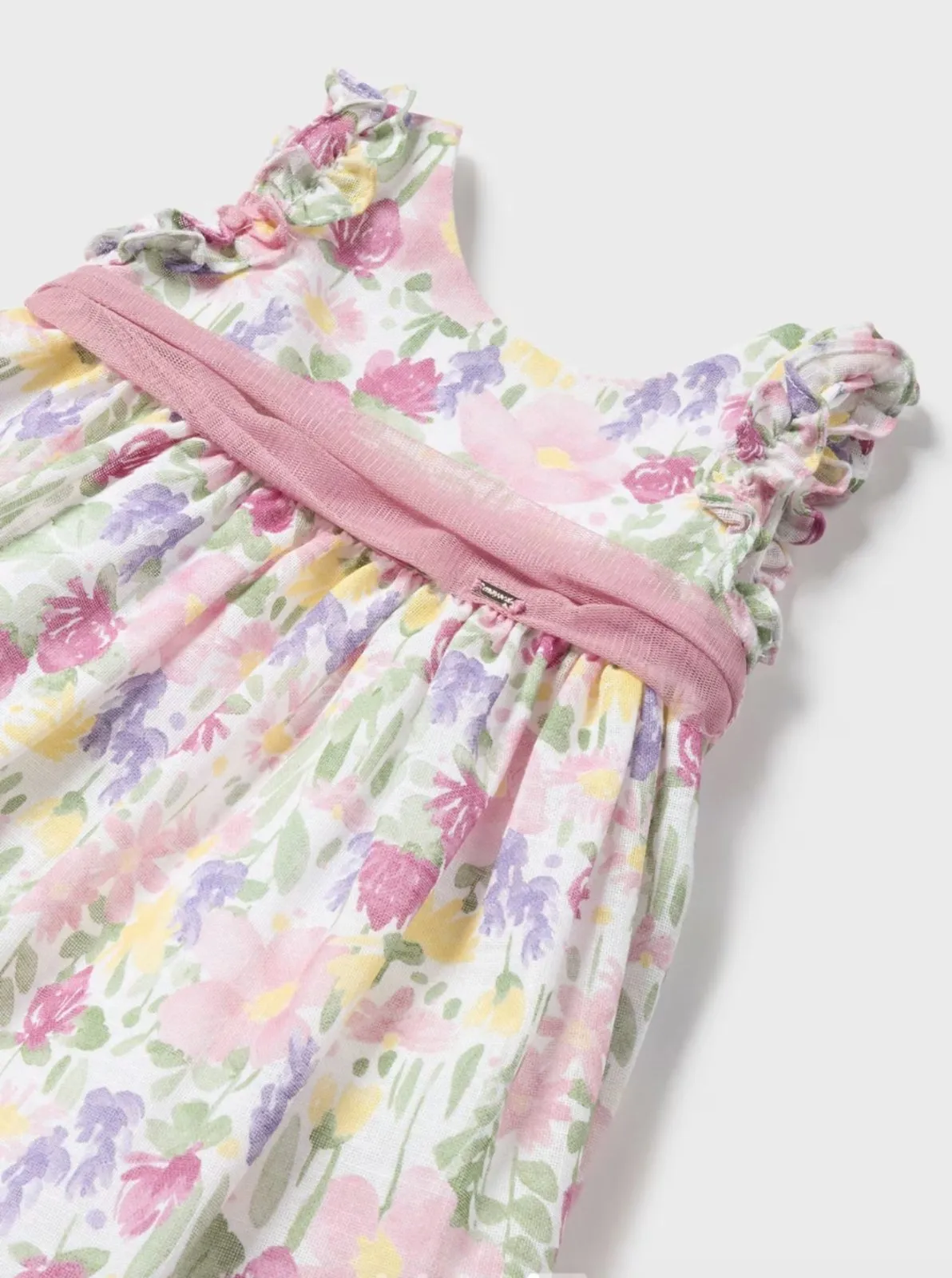 Mayoral Baby & Toddler Girls Floral and Tulle Sash Dress